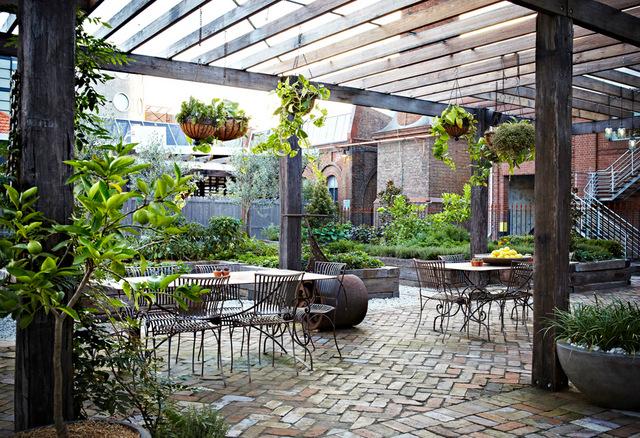 The Grounds, una cafetería de estilo industrial en Sidney