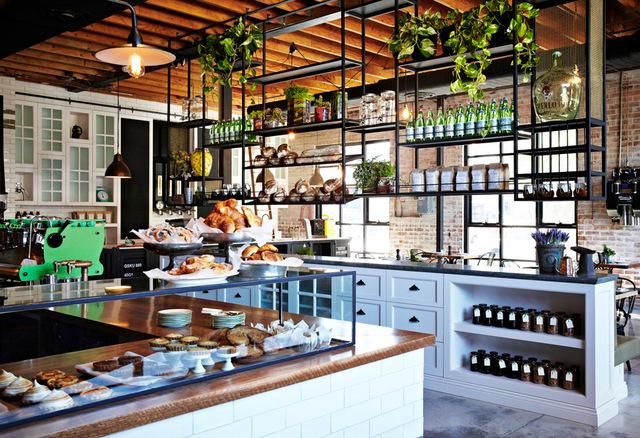 The Grounds, una cafetería de estilo industrial en Sidney