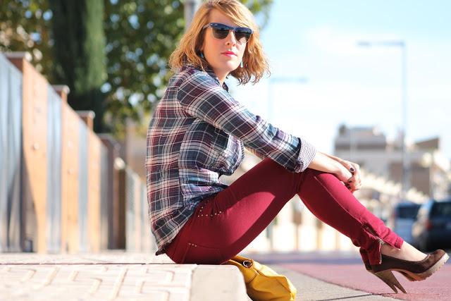 Burgundy and Mustard