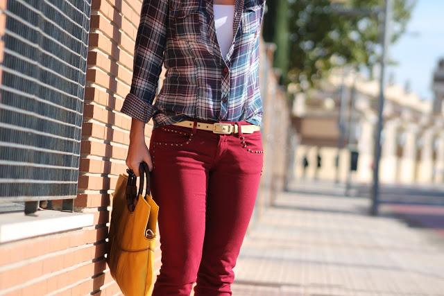 Burgundy and Mustard