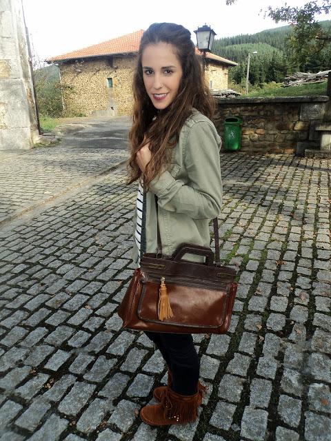 Navy and White Stripes