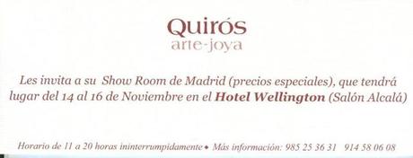 QUIROS: ARTE JOYA