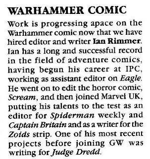 Los origenes de Warhammer Comics