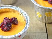 Flan cremoso calabaza queso cabra