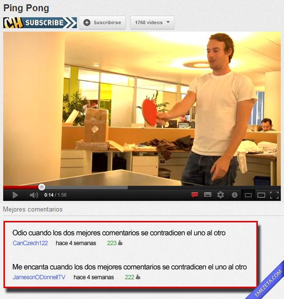 TOP COMENTARIOS YOU TUBE
