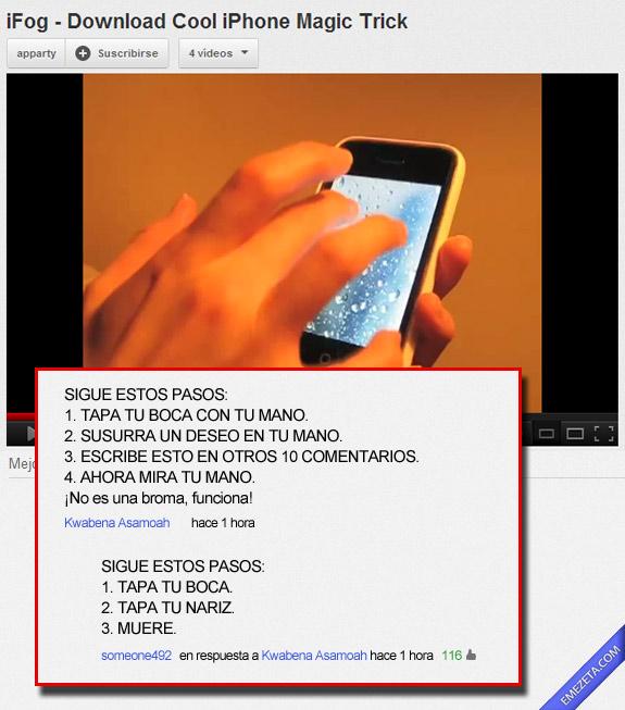 TOP COMENTARIOS YOU TUBE