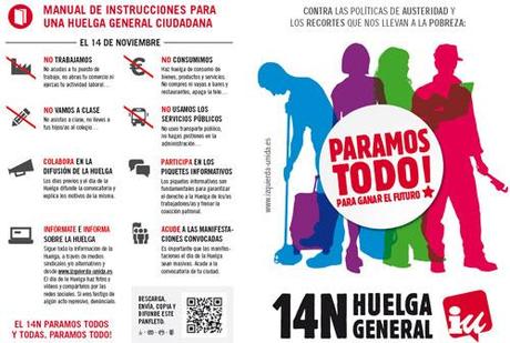 descarga diptico Huelga General 14N