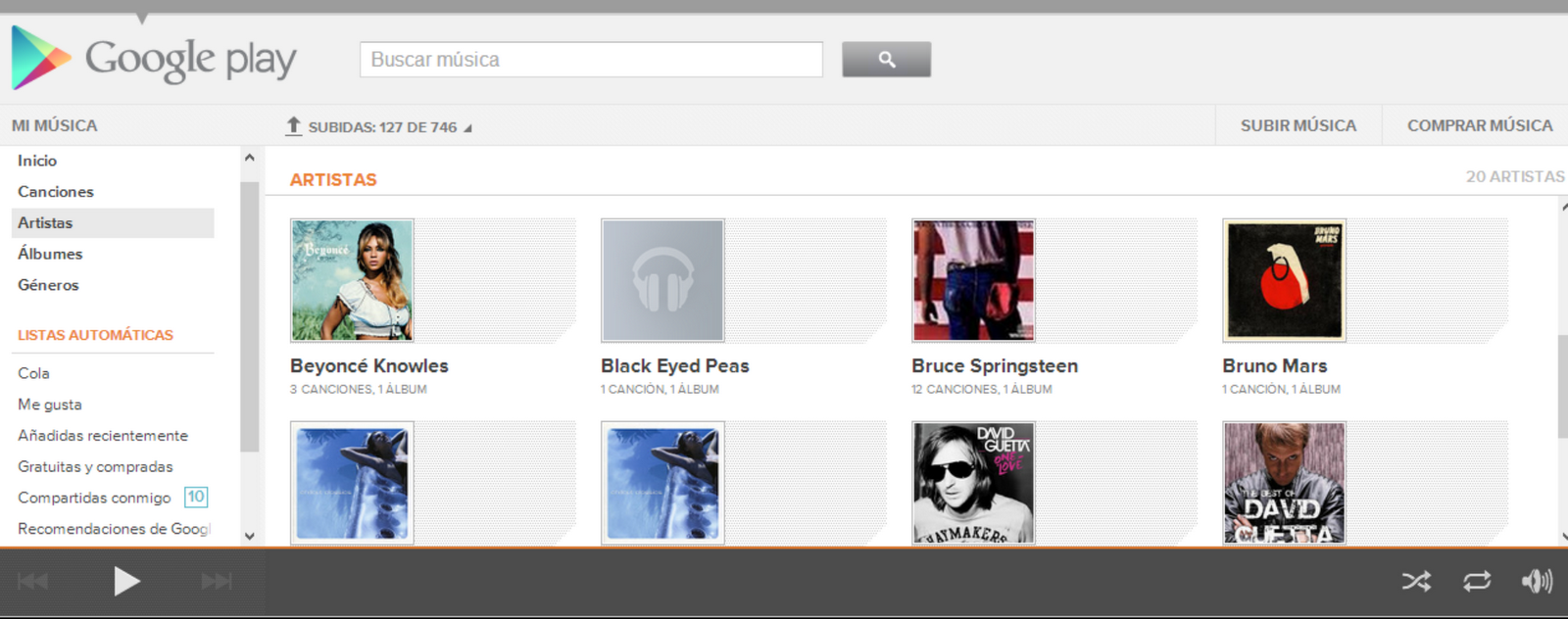 Me gusta y mucho Google Play Music