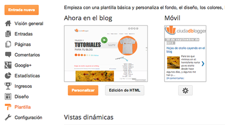 PROBLEMA AL INTENTAR ENTRAR A LA SECCION DE PLANTILLA Y EDICION HTML DE BLOGGER