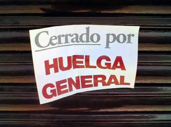 Cerrado por Huelga