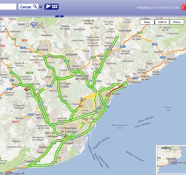 Seguimiento de la huelga en Barcelona por las incidencias de tránsito, analisis de las 8h