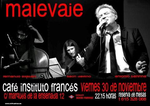 CONCIERTO DE MALEVAJE EL DÍA 30 EN MADRID