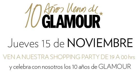 La fiesta del décimo aniversario de la revista Glamour