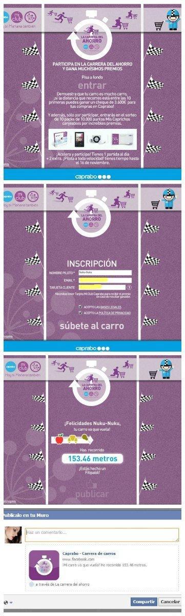 Concurso La Carrarera del Ahorro de Caprabo.