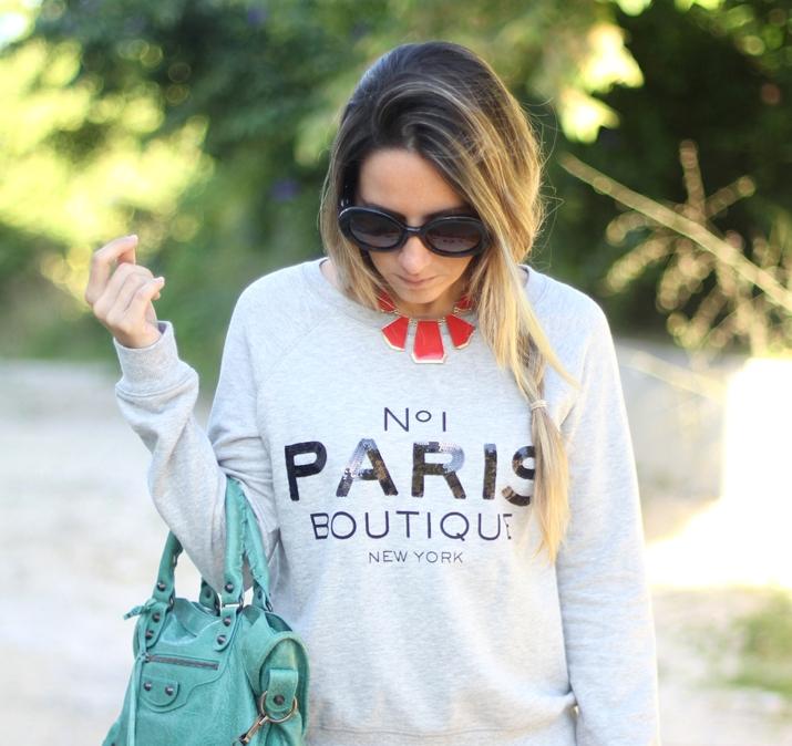 Paris sweater Mango by fashion blogger