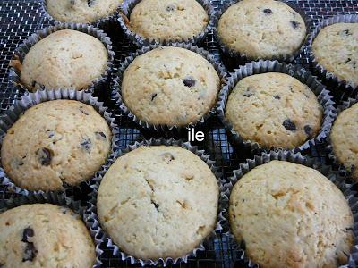 Muffins con chips de chocolate  faciles