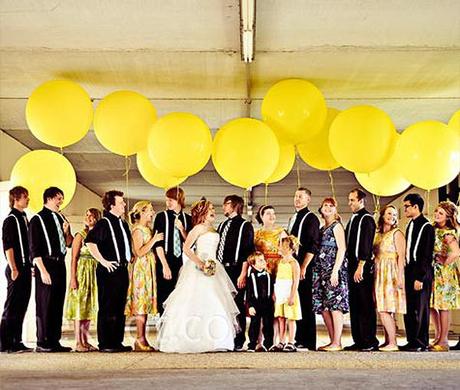 globos en una boda