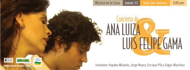 Concierto de Ana Luisa y Luis Felipe Gama en Casa de las Américas