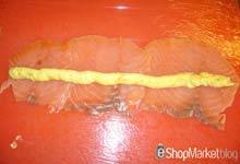 Menú de recetas: estiramos un cordón de mantequilla sobre el salmón
