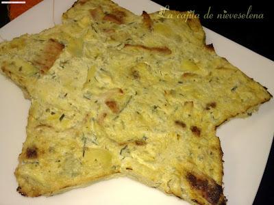 Tarta tártara de alcachofas y pavo 0%