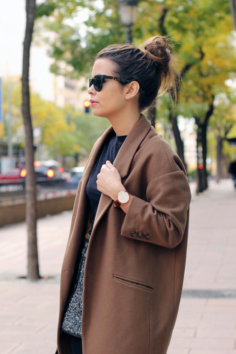 Tweed Skirt & Camel Coat