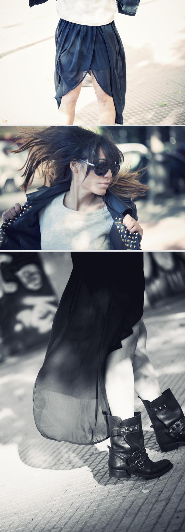 play with my asymmetric maxi skirt‏