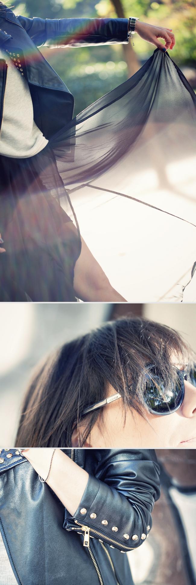 play with my asymmetric maxi skirt‏