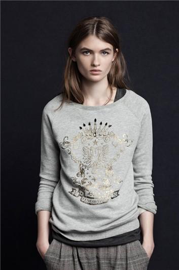 Lookbook Zara TRF Noviembre 2012: sudadera gris 