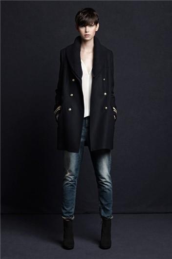 Lookbook Zara TRF Noviembre 2012: Abrigo de paño y jeans baggy
