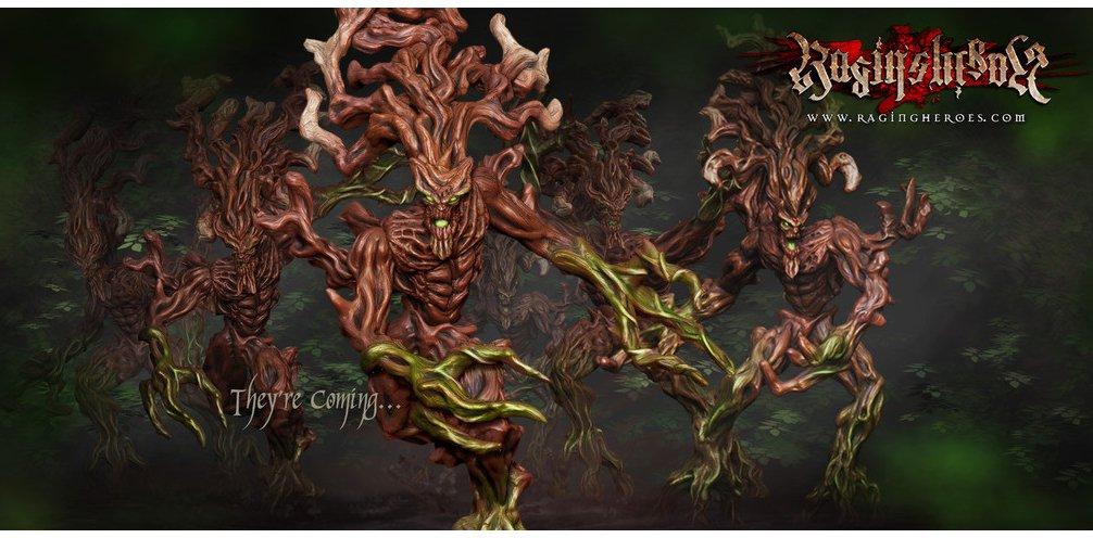 Elfos silvanos alternativos: Arbóreos de Raging Heroes