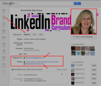 Configuración del perfil de Google+ con enlaces hasta el blog