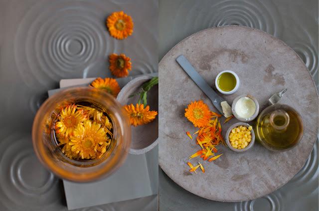 Inspiración: gris + naranja.