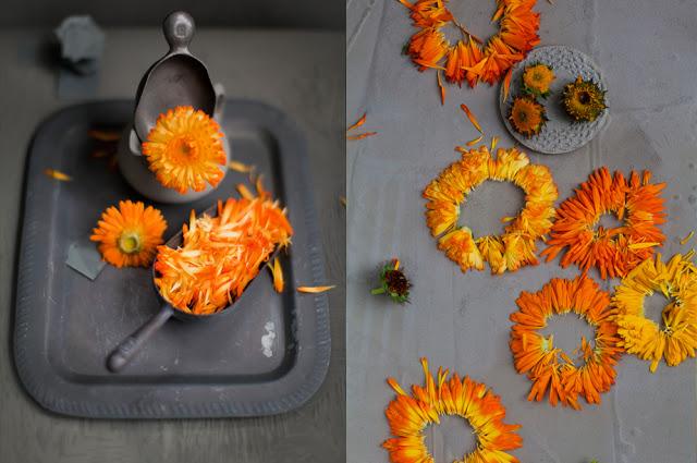 Inspiración: gris + naranja.