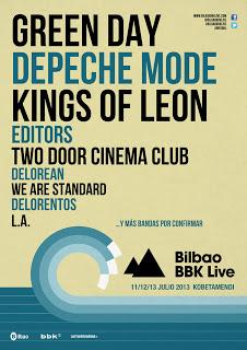BBK Live 2013: Kings os Leon y Editors confirmados