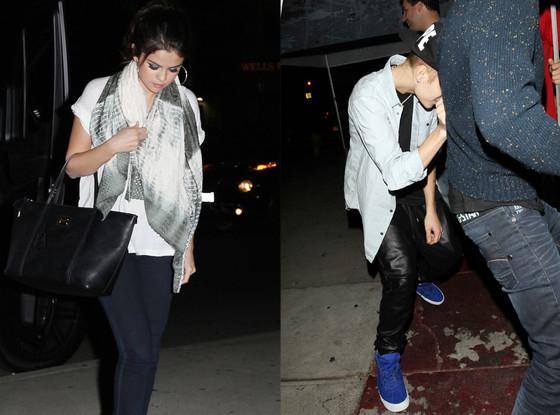 ¡Justin Bieber y Selena Gómez cenaron  juntos ayer !