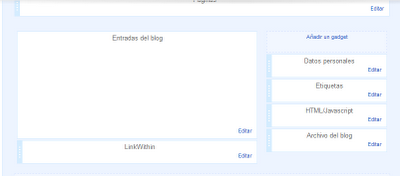 Diseño del blog en blogger