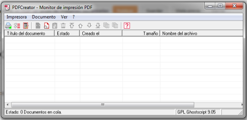 Monitor de impresión PDF