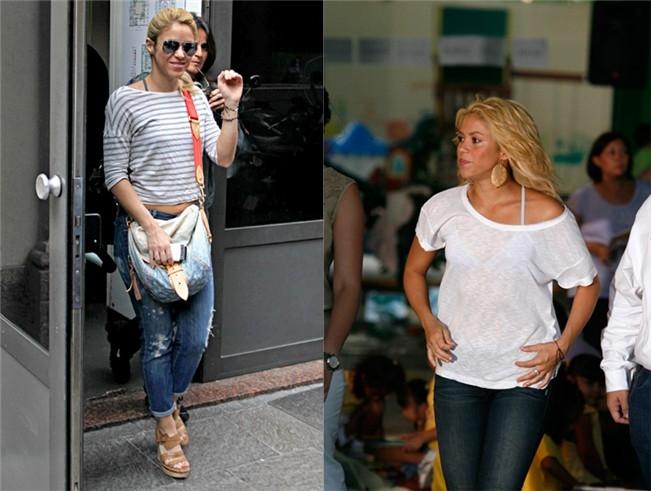 Copia el look casual de Shakira. Fotos