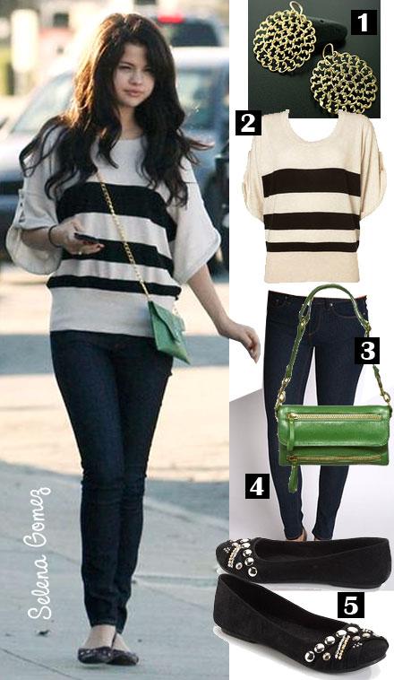 Look casual de Selena Gomez. Fotos