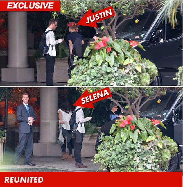 Pillan a Justin Bieber y a Selena Gómez en un lujoso hotel