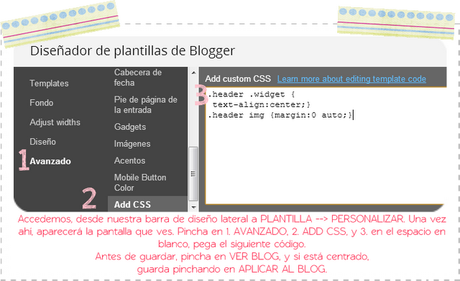 Tutorial para el blog: centrar la cabecera o logo