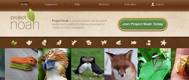 Project Noah: trabajo colaborativo con la naturaleza