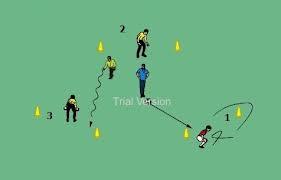 Calentamiento técnico mediante varios ejercicios con balón.