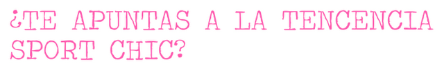 ¿ERES UNA CHICA SPORT CHIC?