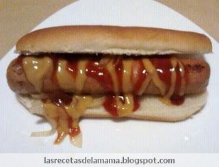 Receta de Perrito caliente, pancho o hot dog