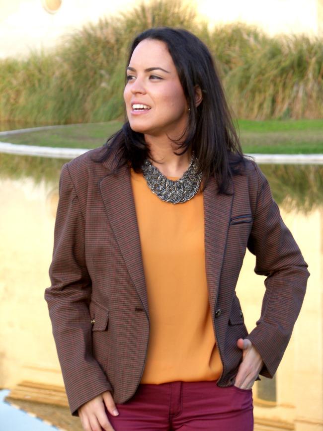 MUSTARD + CHECK JACKET