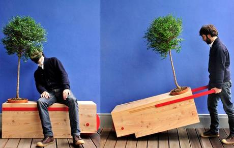 Otro banco de jardín móvil