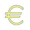 Free Stock Photo: Yellow Euro illustration