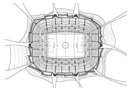 A-cero Projects A-cero presenta una propuesta para un estadio de fútbol en África central