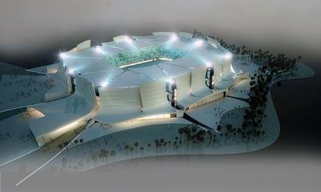 A-cero Projects A-cero presenta una propuesta para un estadio de fútbol en África central